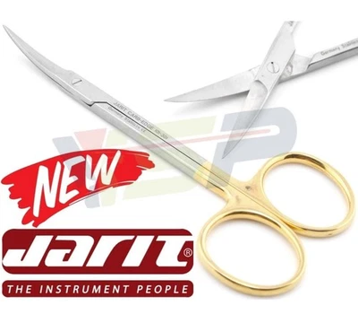 Jarit 101-301 Delicate Iris Scissors TC Tungsten Carb-Bite 4.5'' Carb-Edge - Image 1 of 2