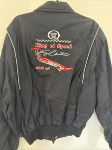 KENNY BERNSTEIN Vintage Racing Jacket Quakerstate Black Funny Car 300 Club 90's - Picture 1 of 6