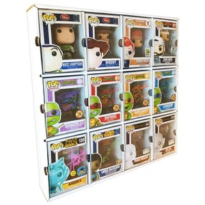 1 Kubbie weiße Vitrine für Funko Pops, Wandhalterung & Aufbewahrungsboxen, Karton - Bild 1 von 11