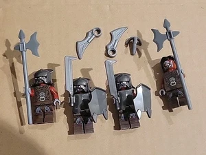 Set of Four LEGO Lord of the Rings Uruk-Hai Minifigures From Set 9471 - Picture 1 of 4