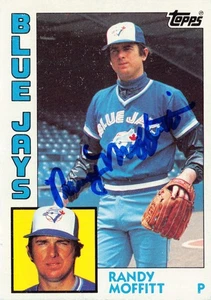 Randy Moffitt signed baseball card 1984 Topps #108 (Toronto Blue Jays) - Picture 1 of 2