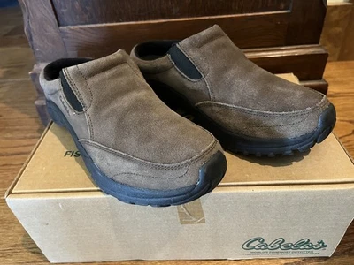 NIB Cabela's Shoes Womens 8.5 M Casual Comfort Slip On Mule Mocassin Brown Suede - Image 1 of 4