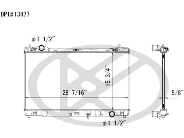Radiador para Lexus IS250 QT123VH 2014-2015 núcleo de aluminio Foto 1 de 1