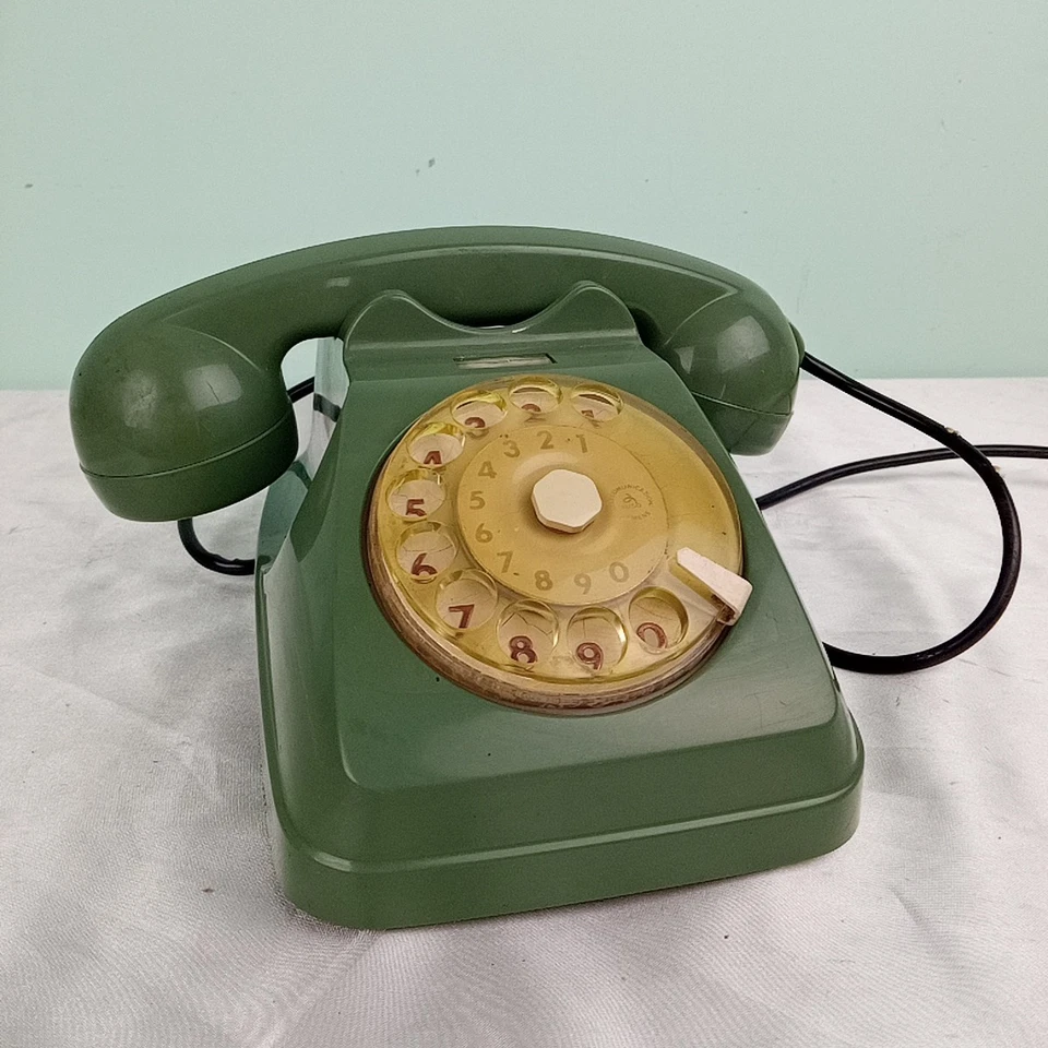 Telefono a disco SIEMENS AUSO SIP S62 Design Lino Saltini Verde Salvia '60 Epoca - Immagine 1 di 4