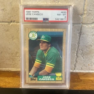 1987 Topps Jose Canseco Card PSA 8 #620 - Picture 1 of 2