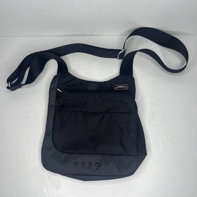 Bolsa de ombro Tumi T-Tech tiracolo preta pequena alça de náilon viagem unissex - Imagem 1 de 4