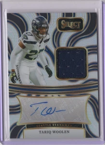 TARIQ WOOLEN NFL 2024 Panini Select Silver Jersey Auto 018/199 #SM-TWN Card - Picture 1 of 2