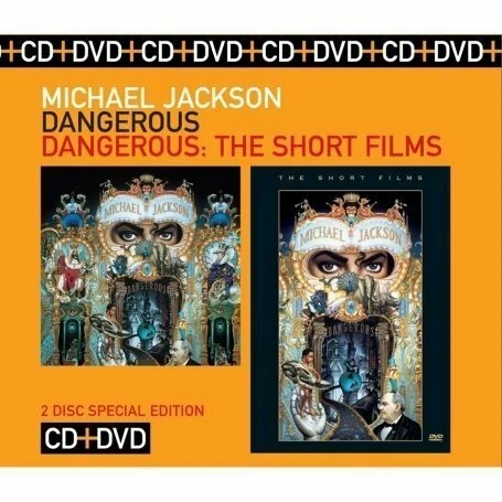 MICHAEL JACKSON DANGEROUS CD SHORT FILMS DVD 2 MUSIC CD - Photo 1/1