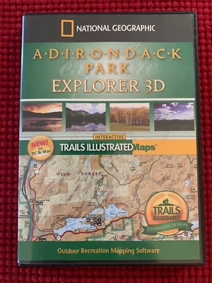 National Geographic Adirondack Park Trails Explorer 3D CD-ROM PC Mac (2007) - Image 1 of 3
