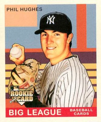 PHIL HUGHES 2007 Goudey MINI ROOKIE RC #147 Yankees - Image 1 of 2