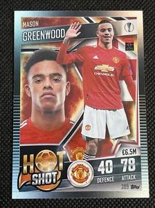 Mason Greenwood 2020-21 Topps Match Attax 101 Hot Shot Card - Picture 1 of 2