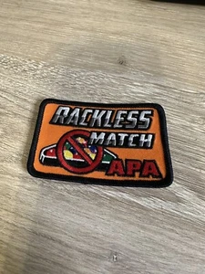 APA Patch RACKLESS MATCH 3" *SELTEN orange* Pool Cue League Billard Award - Bild 1 von 2