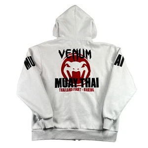 Venum Muay Thai Hoodie Sweatshirt Men XL Thailand MMA Fighting Boxing Full Zip - Picture 1 of 12