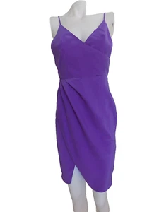 Amanda Uprichard Seidenkleid Cocktail Abiball Lila Gr. Small - Bild 1 von 6
