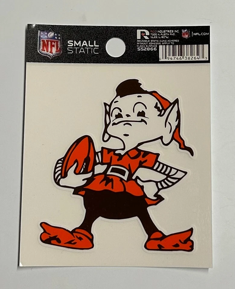 Cleveland Browns Static Cling Decal - 3”x4”- Cleveland Browns Sticker - Image 1 of 1