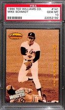 1994 Ted Williams Co. #141 Mike Schmidt PSA 10 22052192