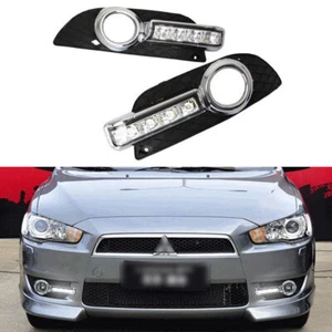 LED DRL Turn Indicator Signal Daytime Running Fog lights For Mitsubishi Lancer - Picture 1 of 9
