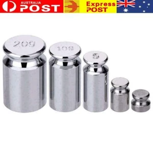 Plating Calibration Gram Scale Weight Set For Digital Balance Silvery W7E5 - Picture 1 of 7