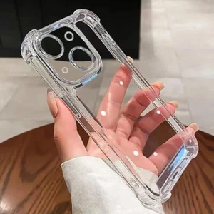 Case For iPhone 16 15 14 Pro Max Plus 13 11 12 7 8 Clear Shockproof Phone Cover - Picture 1 of 1