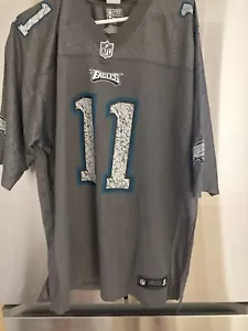 Philadelphia Eagles Wentz Fanatics gray football Jersey shirt Adult XL NEW - Picture 1 of 3