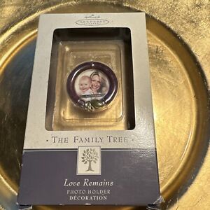 The Family Tree Love Remains Photo Holder Ornament   2002