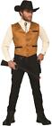 Western Brown Cowboy Gambler Costume Vest