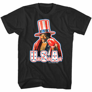 Rocky Balboa Apollo Creed USA Men's T Shirt Boxing Champion Carl Weathers Fight