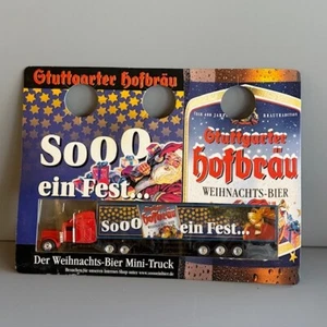 Vintage Diecast Truck Car Germany MOC Der Christmas Bier Mini Truck Santa RARO - Foto 1 di 3
