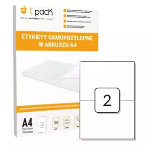 Selbstklebeetiketten DIN im Bogen A4 Bogen 210x148 200Stk - Bild 1 von 2