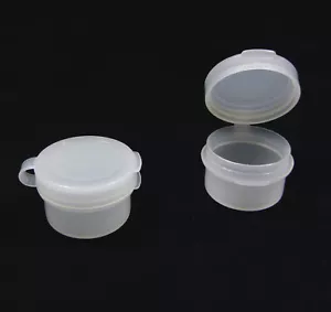 Cosmetic Hinge Jars Empty Plastic Beauty Sample Container 3 Ml Natural (250)5003 - Picture 1 of 5