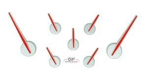Gauge Cluster Pointer Needle Set 2014-2020 Chevy GMC Trucks and SUVs Silver Red - Picture 1 of 10