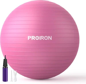Proiron Bola Ejercicio Embarazo Extra Gruesa 65cm Rosa Con Bomba - Nueva - Imagen 1 de 5