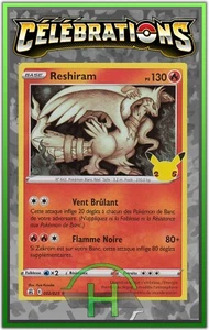 Reshiram Holo - EB7.5:Célébrations - 002/025 - Carte Pokémon Française Neuve - Picture 1 of 1
