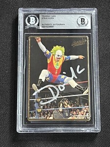 DOINK THE CLOWN 1994 ACTION PACKED WWF SIGNED AUTOGRAPHED CARD BAS AUTHENTIC