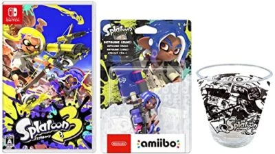 Splatoon 3 Switch + amiibo OCTOLING Blue + Acrylic tumbler JAPANESE - Image 1 of 2