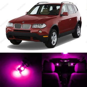 15 x Paquete de luces interiores LED rosas Canbus para BMW X3 E83 2004-2010 + HERRAMIENTA - Imagen 1 de 6