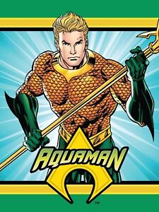 Plush Blanket 60″x80″ Twin Size Aquaman Hero