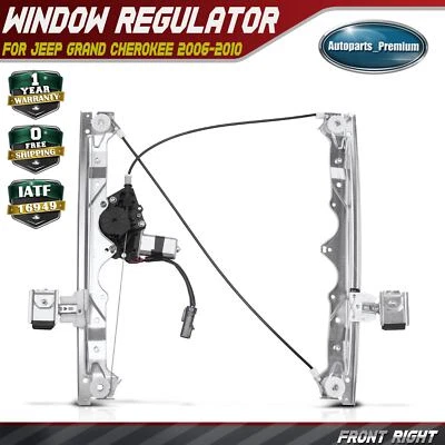 Front Passenger Power Window Regulator & Motor for Jeep Grand Cherokee 2006-2010 - Image 1 of 4