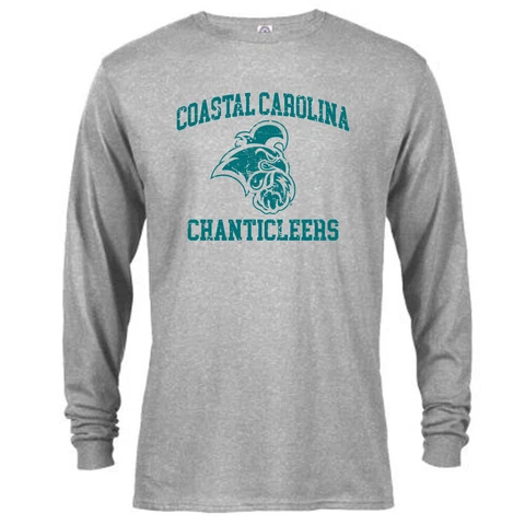 Coastal Carolina University Chanticleers Retro Distressed Long Sleeve Tee Cover