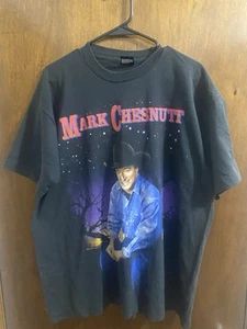 Vintage Mark Chesnutt Shirt Size Xl USA Single Stitch 1995 Double Sided - Picture 1 of 6