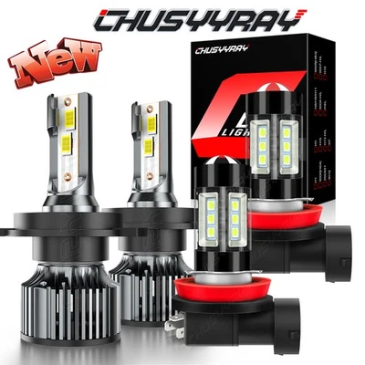 Combo de bombilla antiniebla de haz alto bajo LED para Hyundai Grand i10 2018-2019 Foto 1 de 4