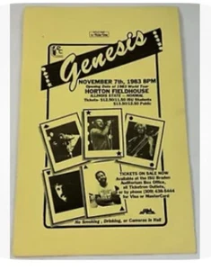 Rare Genesis Concert Poster Mama Tour 11.7.83, Horton FieldHouse, 11 x 17 - Picture 1 of 5