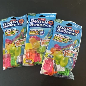 3 ZURU Bunch Balloons Tropical Party Rapid-Filling Self-Sealing Water Balloons - Picture 1 of 2