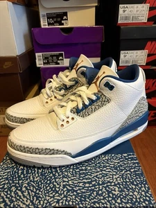 Taglia 12 - Air Jordan 3 Retro Wizards True Blue CT8532-148 - NUOVO IN MANO - Foto 1 di 7