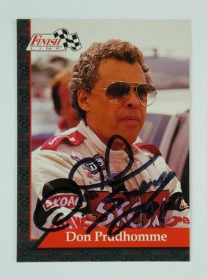 Don Prudhomme Signed 1993 Finish Line NHRA Trading Card #36 Autographed HOF - Image 1 of 3