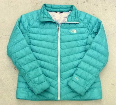 Jaqueta acolchoada feminina The North Face Tonnerro 700 verde L ultraleve - Imagem 1 de 4