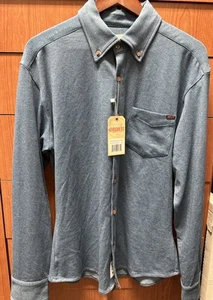 Men’s RSVLTS XL Buttersoft Cotton Slim Fit Long Sleeve Shirt Navy Blue New NWT - Picture 1 of 4