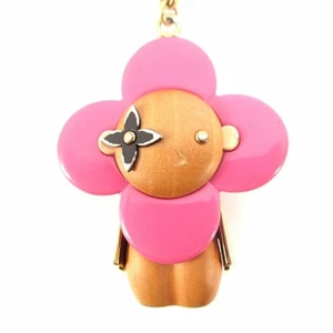 Louis Vuitton Porte-Cles Vivienne Keychain Charm M67298 Pink Brown - Picture 1 of 7