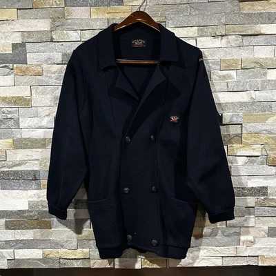 Paul And Shark Wool Cardigan Sweater Jacket Heavy Double Breasted Men’s Large  - Image 1 of 4