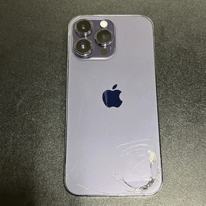 iPhone 14 Pro Max 256 GB púrpura profundo - AT&T bloqueado *atrás agrietado* - Imagen 1 de 15